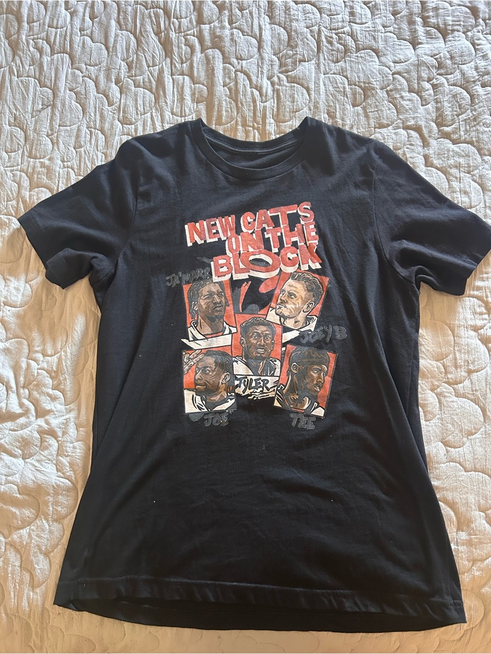 Black Graphic 'New Cats on the Block' Short Sleeve T-Shirt
